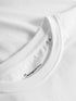 KnowledgeCotton Apparel - Regular whale front print t-shirt - GOTS/Vegan - Bright White